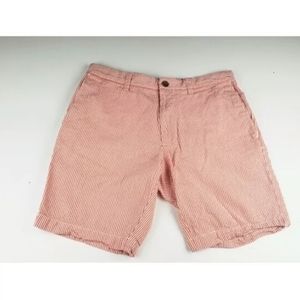 Banana Republic size 32 orange striped shorts #297